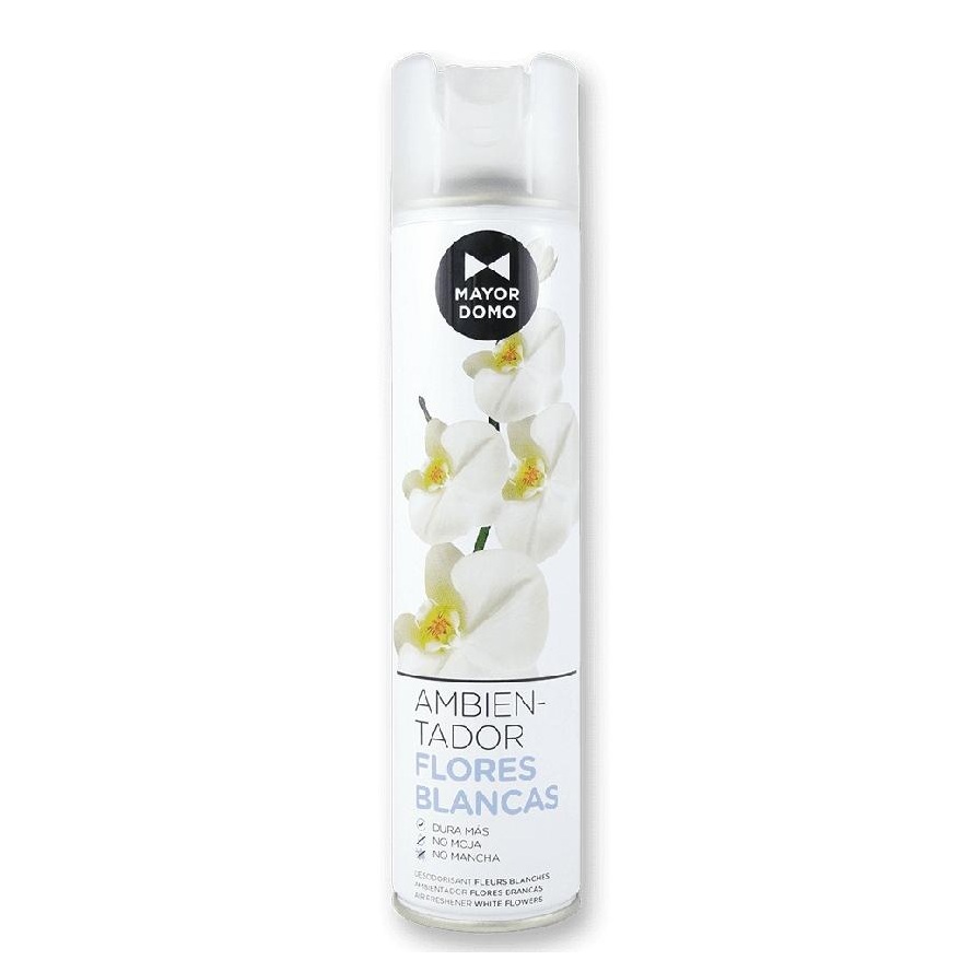 AMBIENTADOR FLORES BLANCAS AEROSOL SPRAY 405 CC 1x8 uds